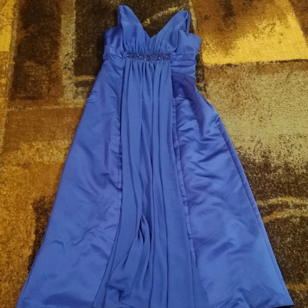 PRE-OWNED WOMEN'S DAVID'S BRIDAL BLUE FORMAL DRESS SIZE 10